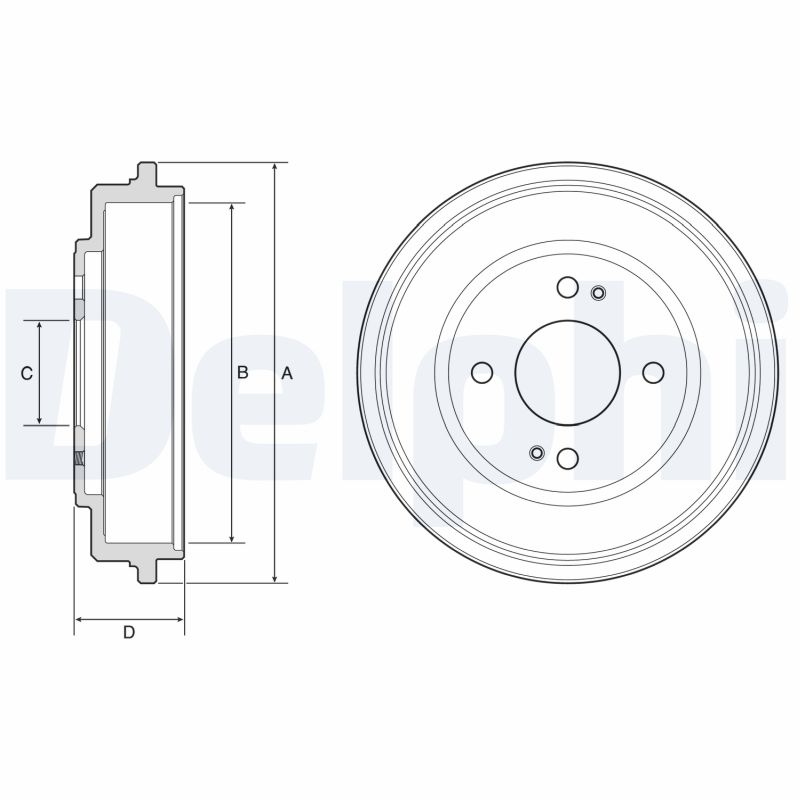 Brake Drum - BF606 DELPHI