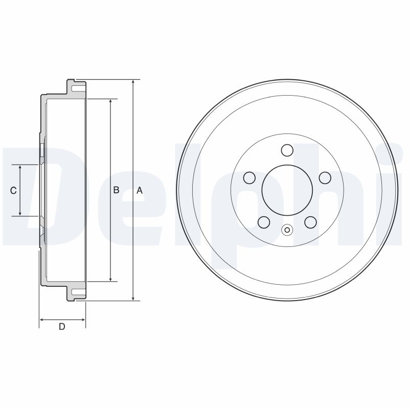 Brake Drum - BF634 DELPHI