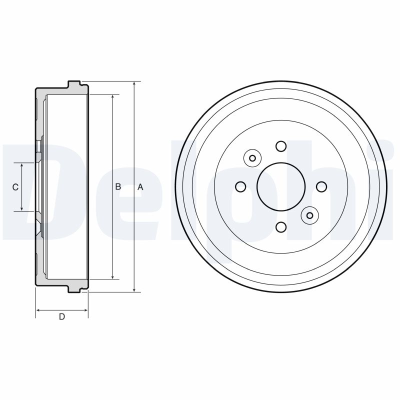 Brake Drum - BF658 DELPHI
