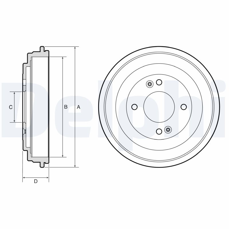 Brake Drum - BF665 DELPHI