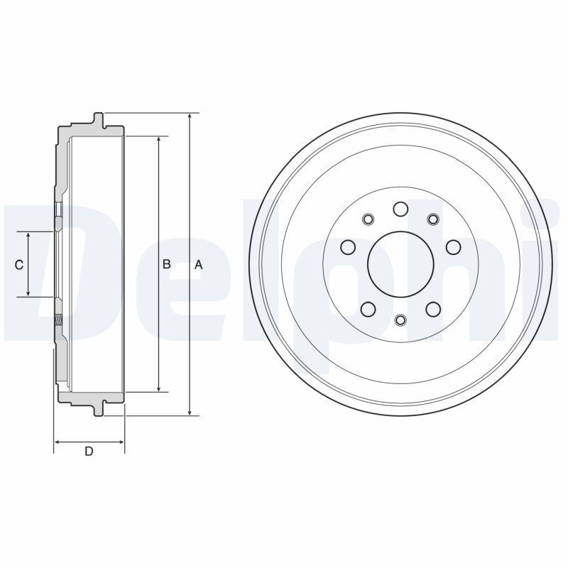 Brake Drum - BF767 DELPHI