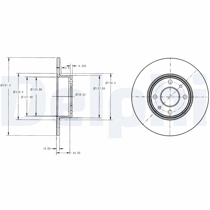 Brake Disc - BG2322 DELPHI