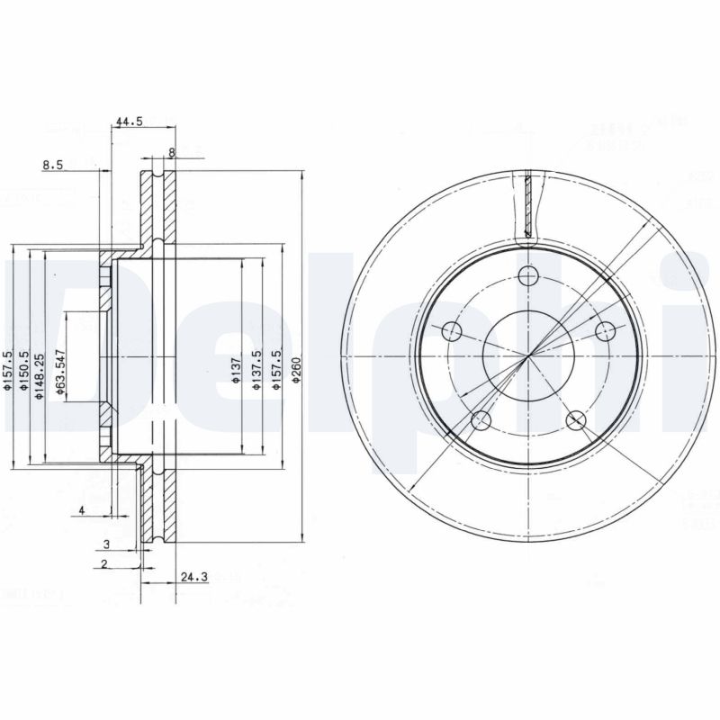 Brake Disc - BG2346 DELPHI