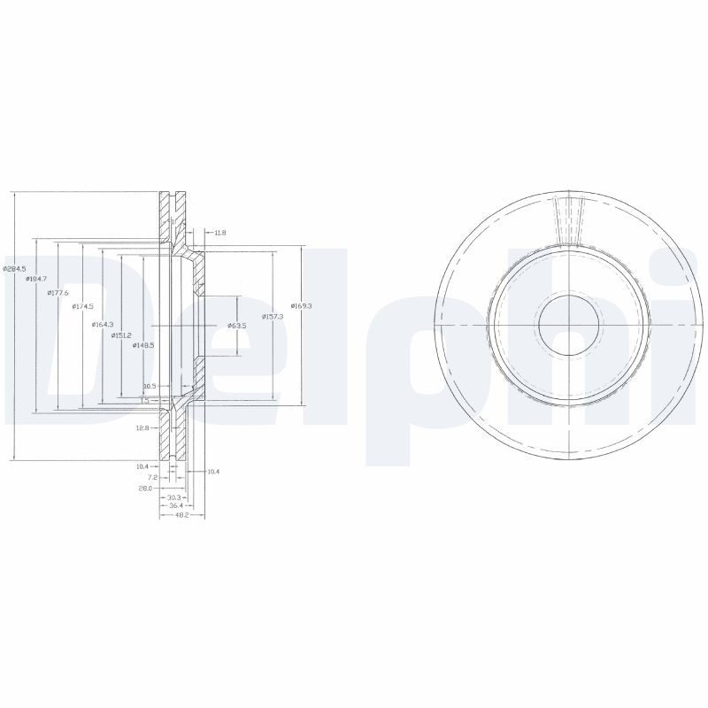 Brake Disc - BG2419 DELPHI