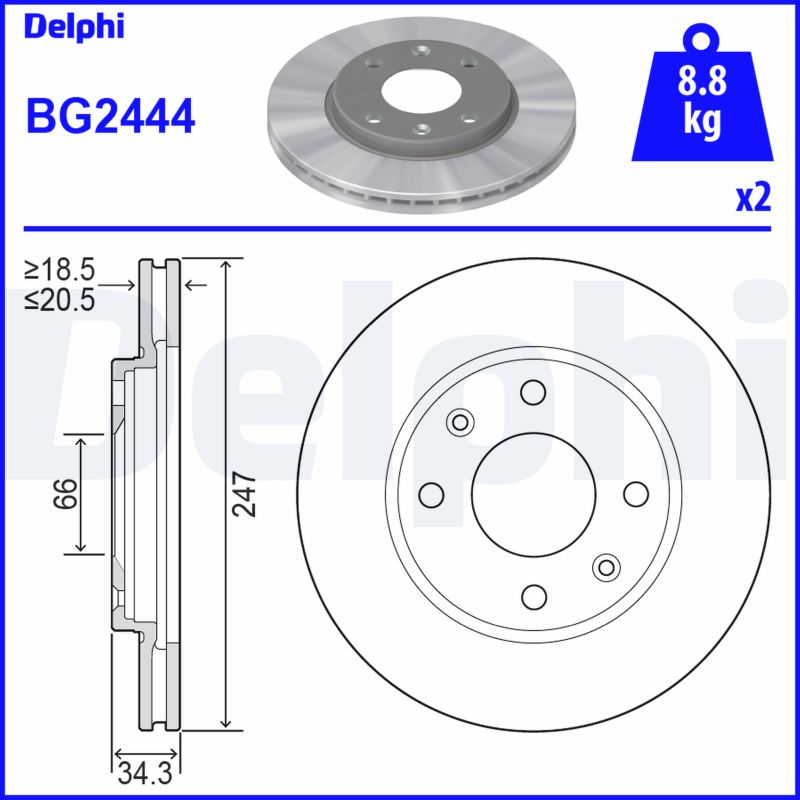 Discofreno - BG2444 DELPHI