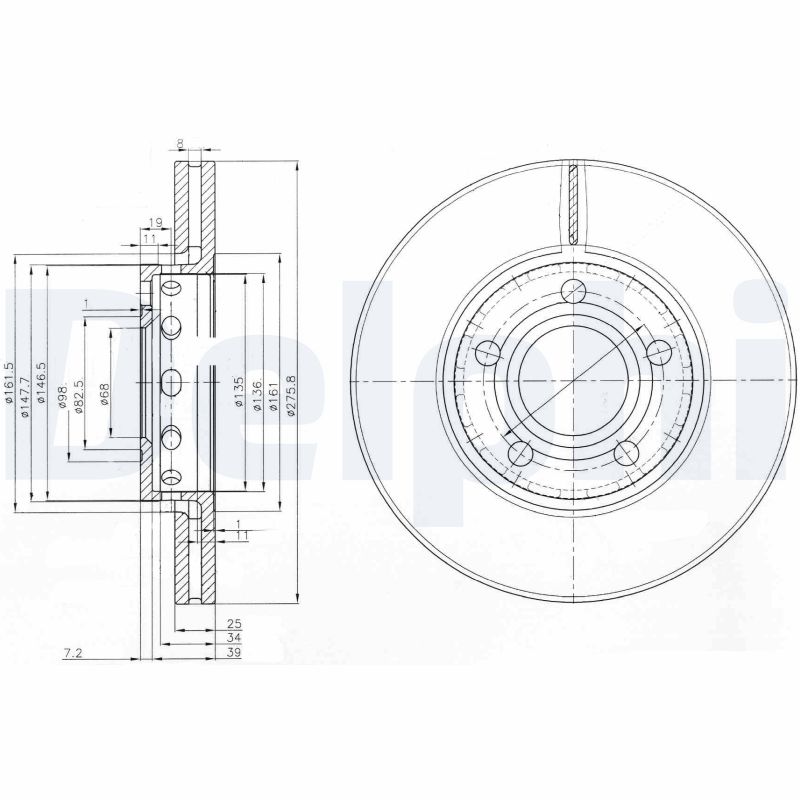 Discofreno - BG2518 DELPHI