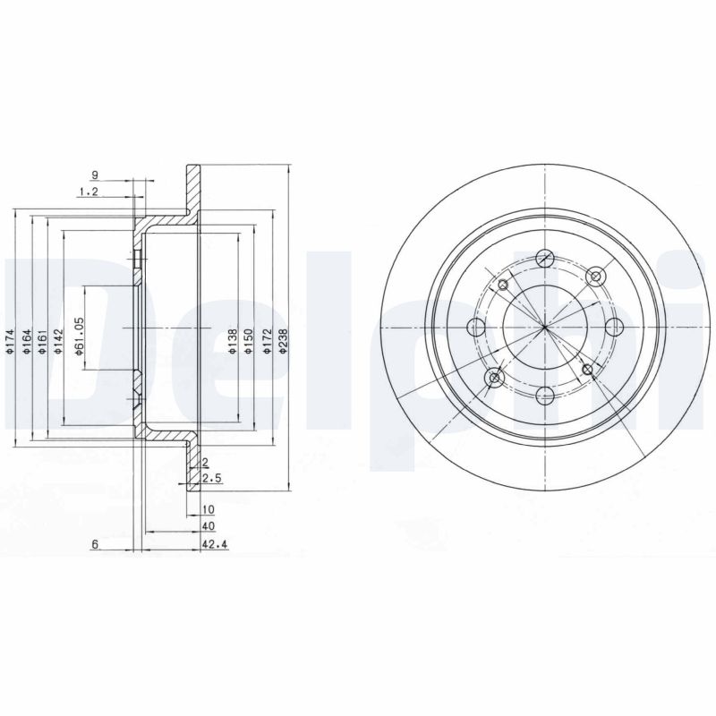 Discofreno - BG2538 DELPHI