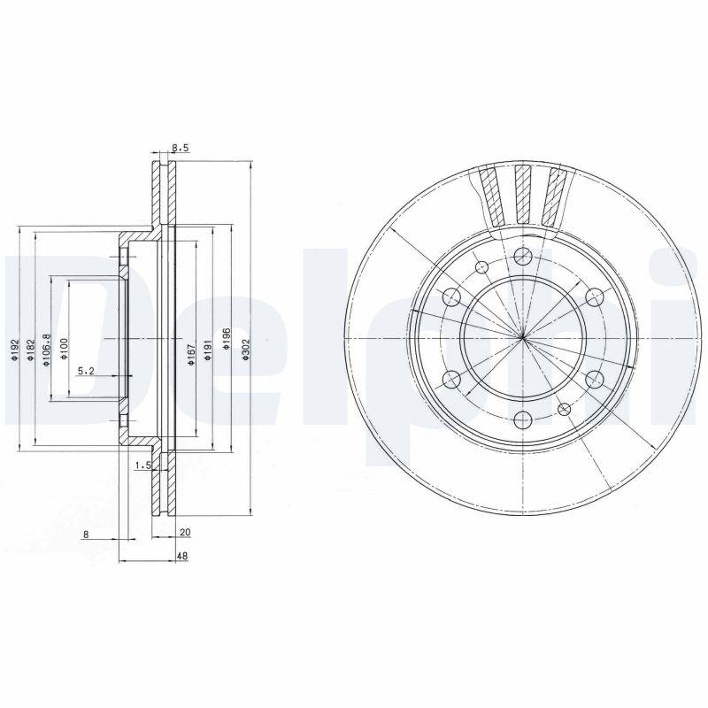 Discofreno - BG2591 DELPHI