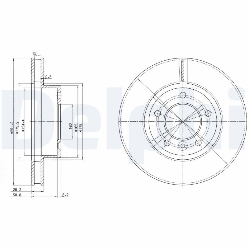Brake Disc - BG2613 DELPHI
