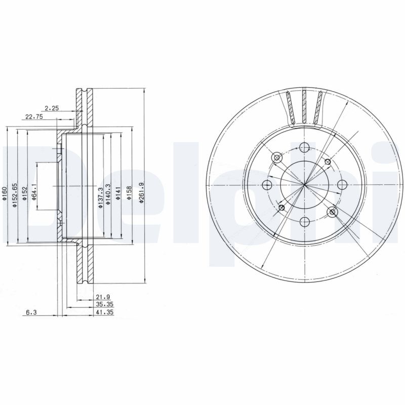 Discofreno - BG2615 DELPHI
