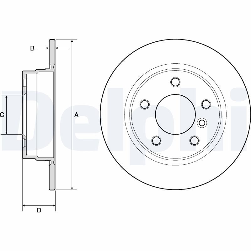 Brake Disc - BG2624 DELPHI