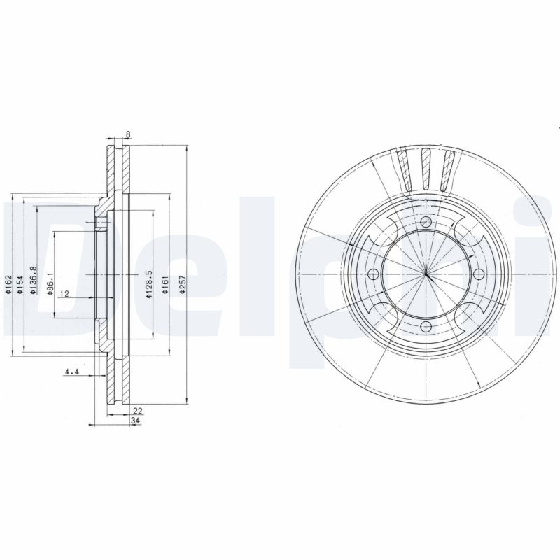 Discofreno - BG2628 DELPHI