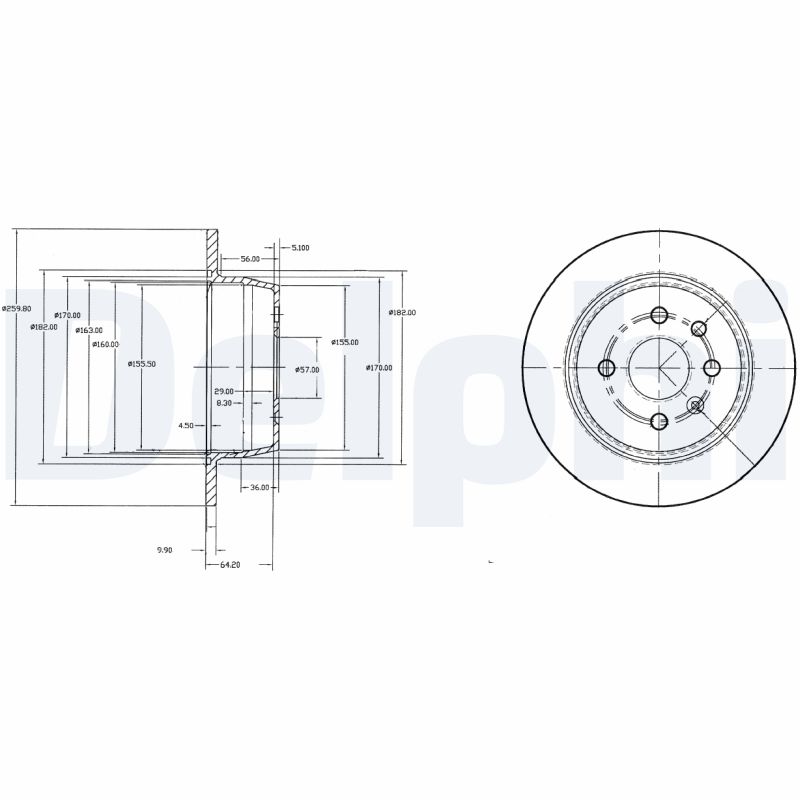 Brake Disc - BG2635 DELPHI