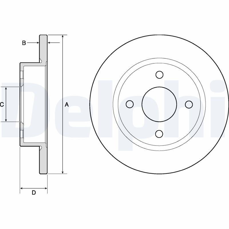 Brake Disc - BG2683 DELPHI