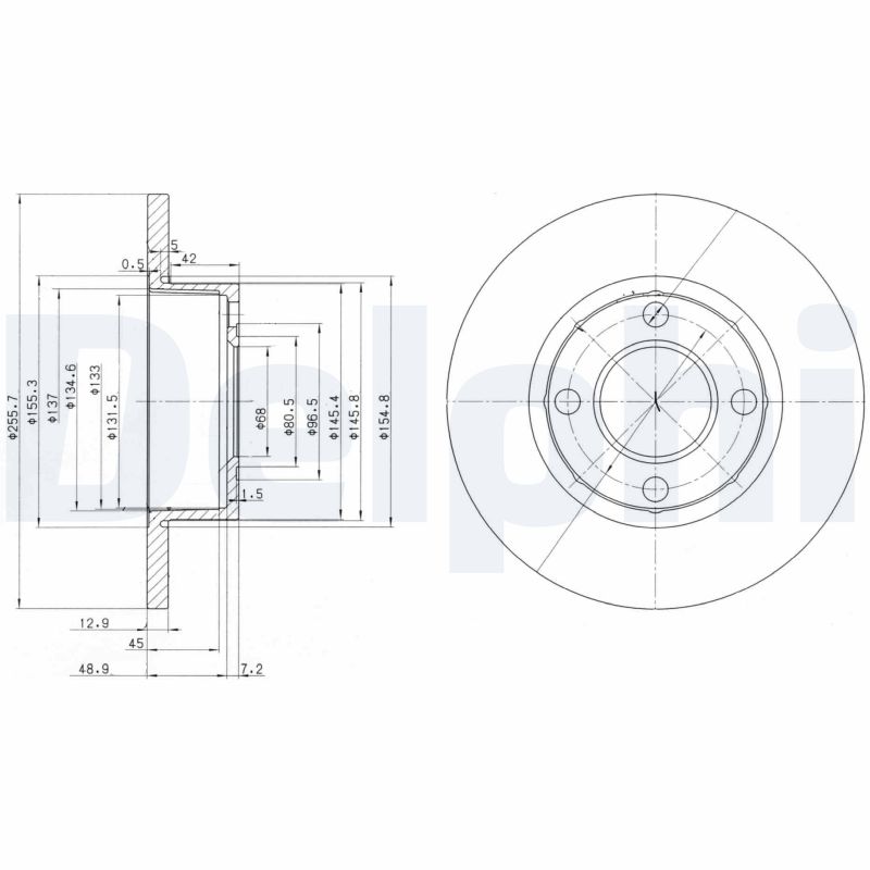 Brake Disc - BG2752 DELPHI