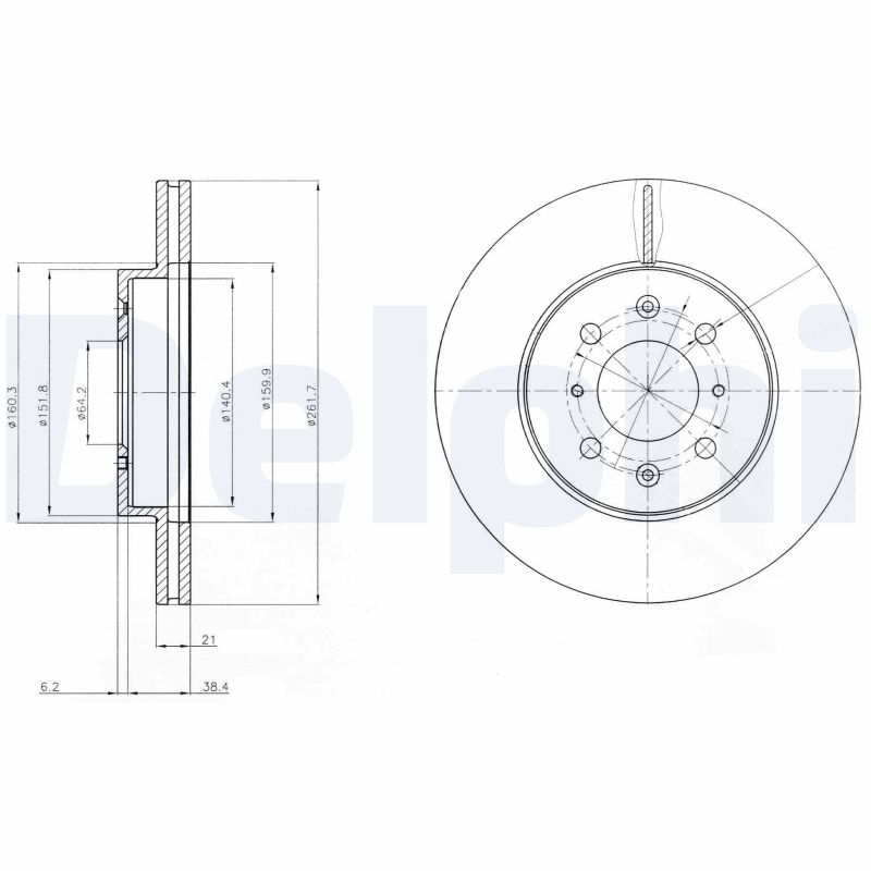 Brake Disc - BG2759 DELPHI