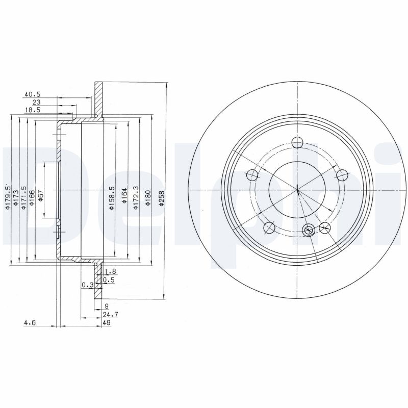 Brake Disc - BG2761 DELPHI