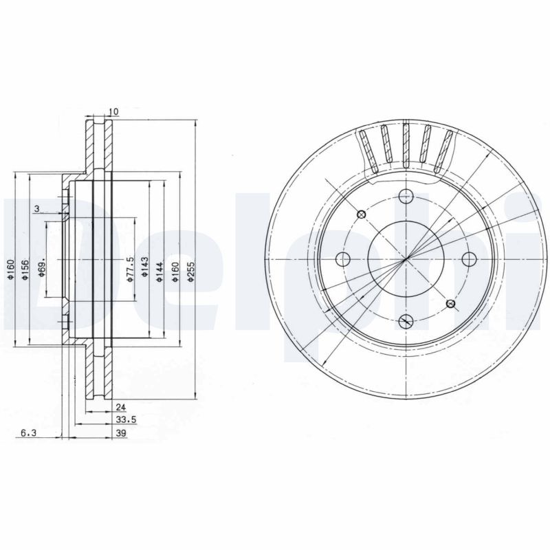 Discofreno - BG2763 DELPHI