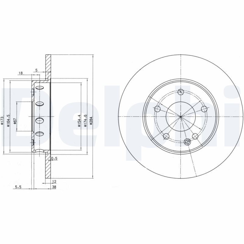 Brake Disc - BG2769 DELPHI