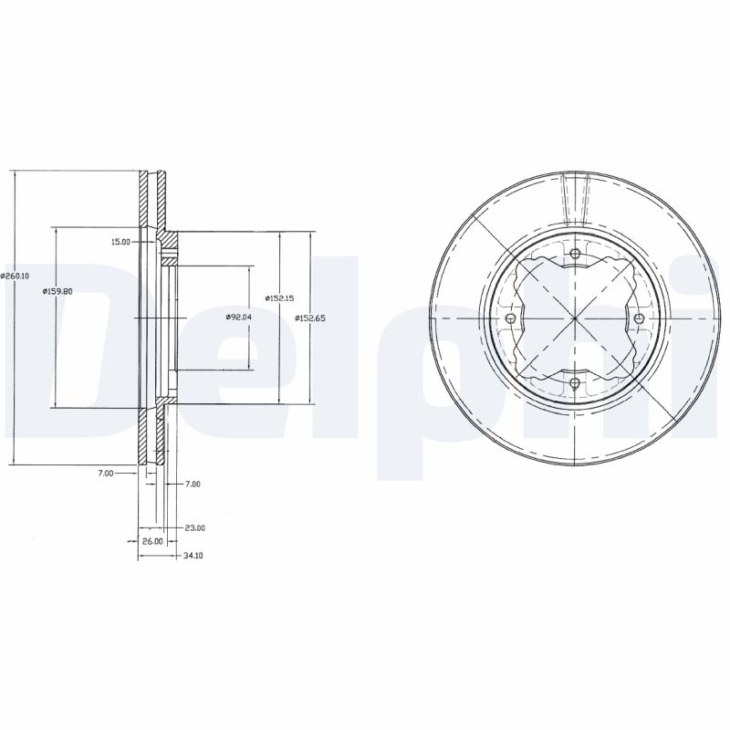 Brake Disc - BG2798 DELPHI