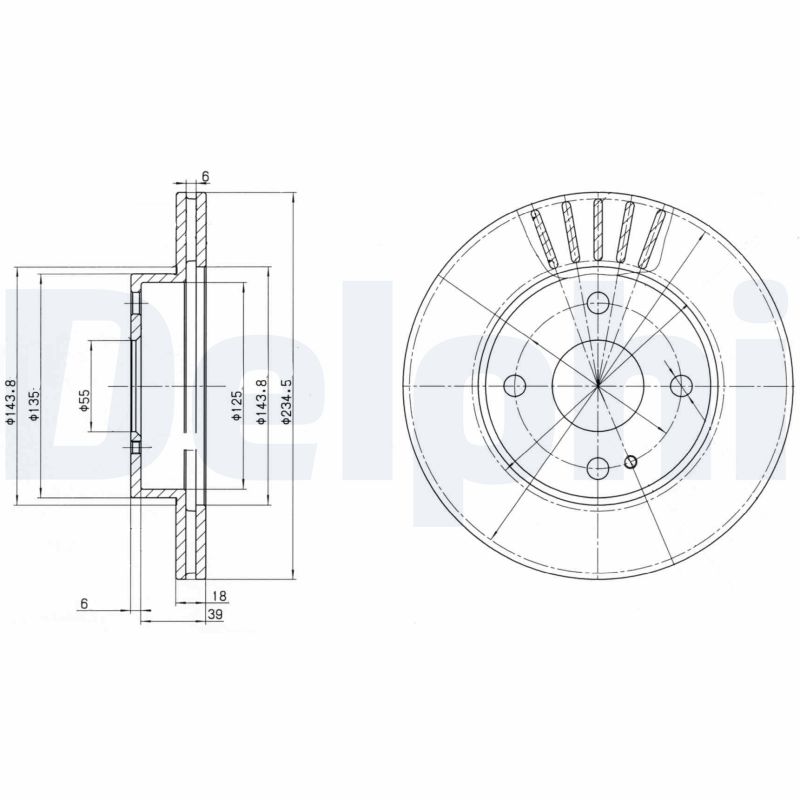 Brake Disc - BG2802 DELPHI