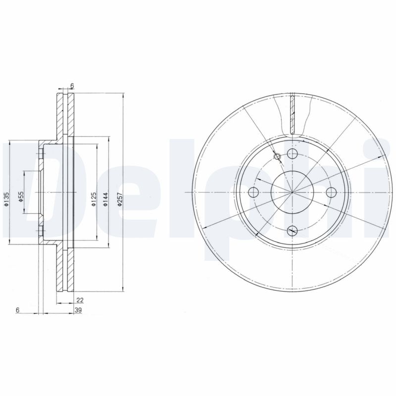 Brake Disc - BG2804 DELPHI