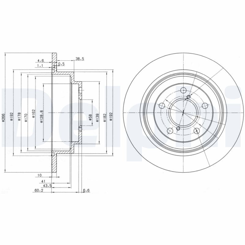 Brake Disc - BG2826 DELPHI