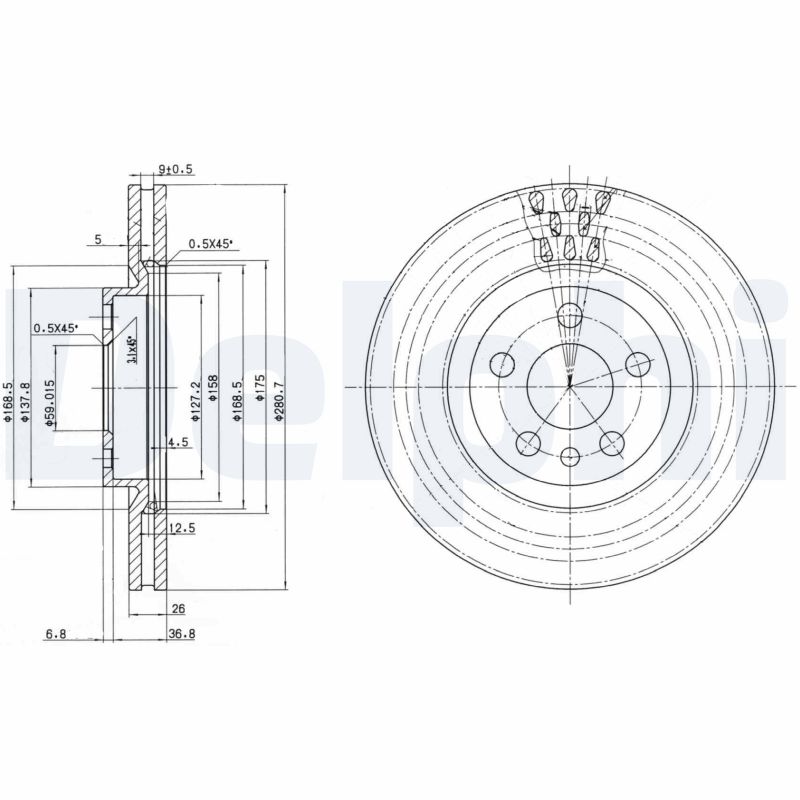 Discofreno - BG2844 DELPHI