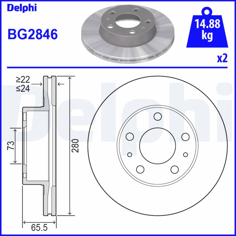 Discofreno - BG2846 DELPHI