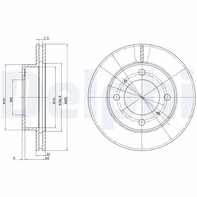 Brake Disc - BG2891 DELPHI