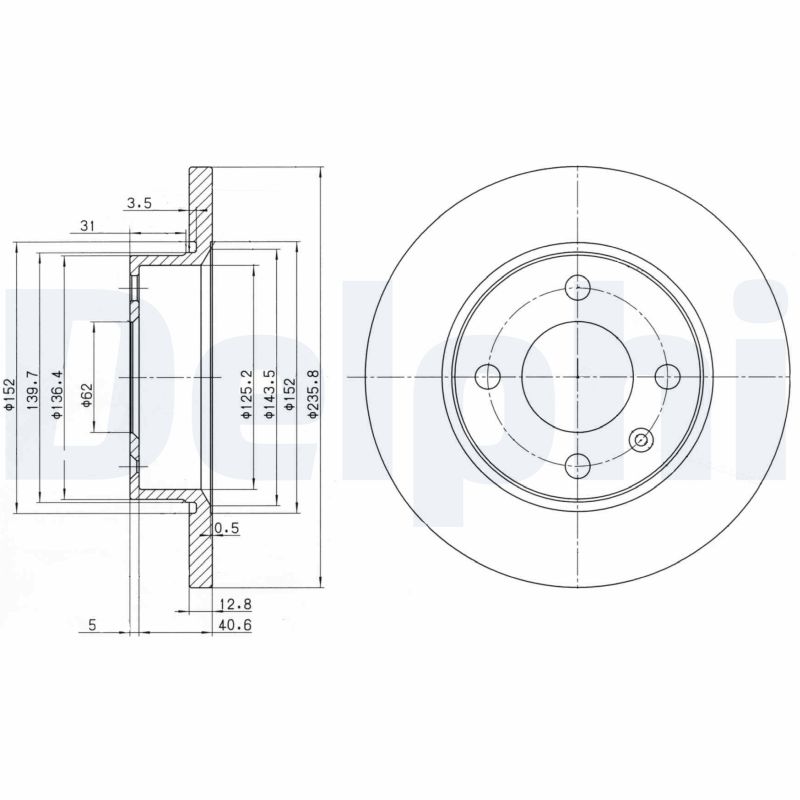 Brake Disc - BG2910 DELPHI