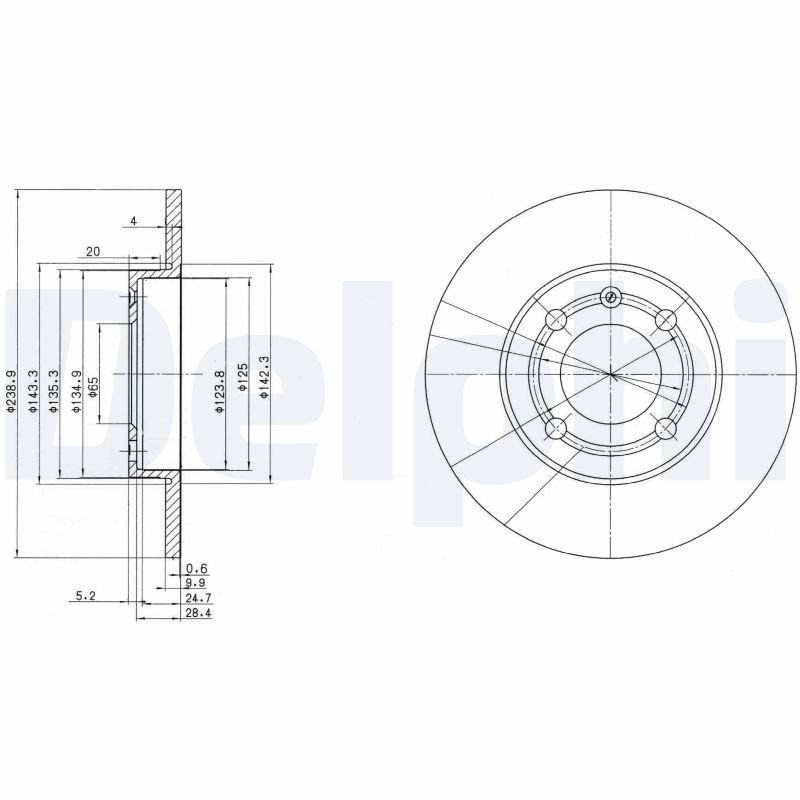 Brake Disc - BG2911 DELPHI