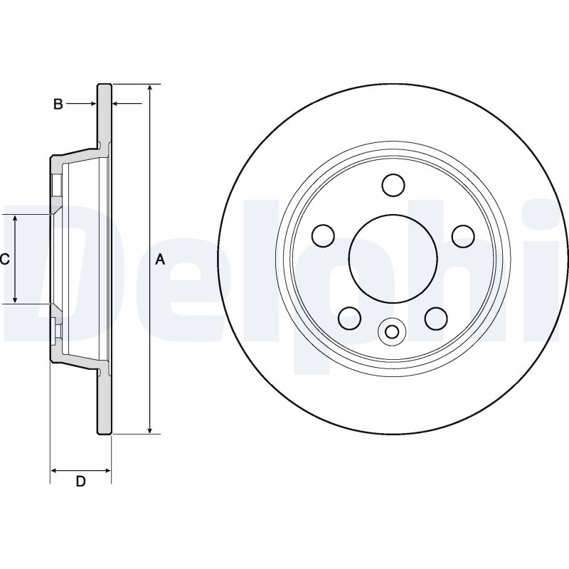 Brake Disc - BG3026 DELPHI