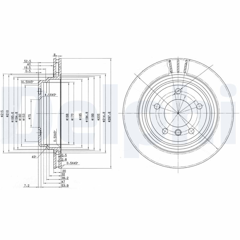 Brake Disc - BG3042 DELPHI