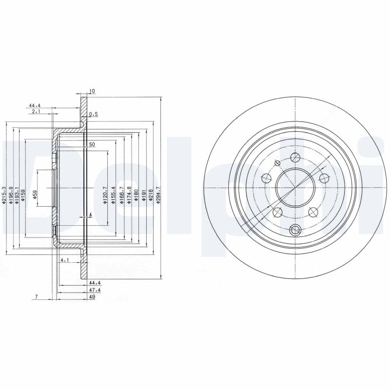 Brake Disc - BG3049 DELPHI