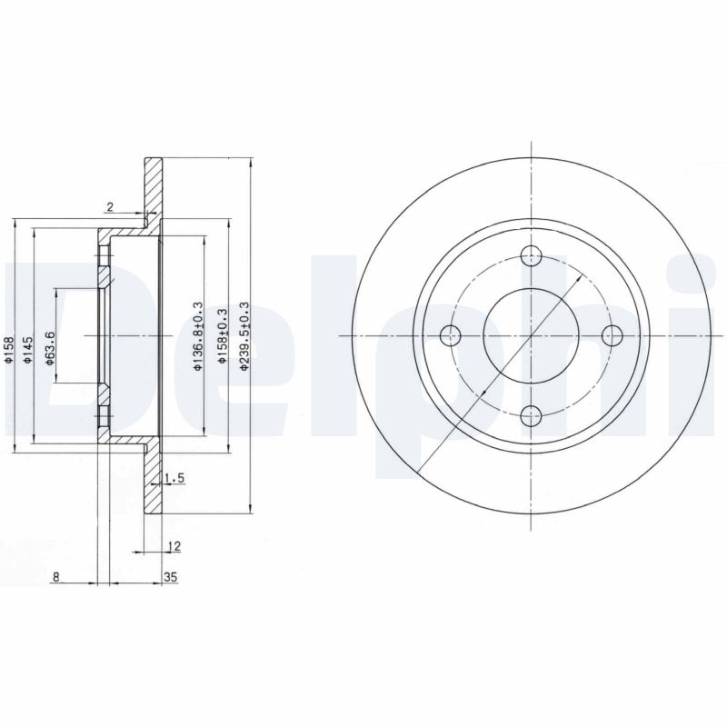 Discofreno - BG3055 DELPHI