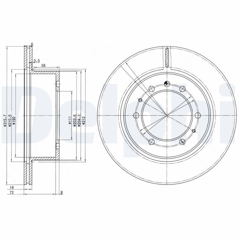 Discofreno - BG3117 DELPHI