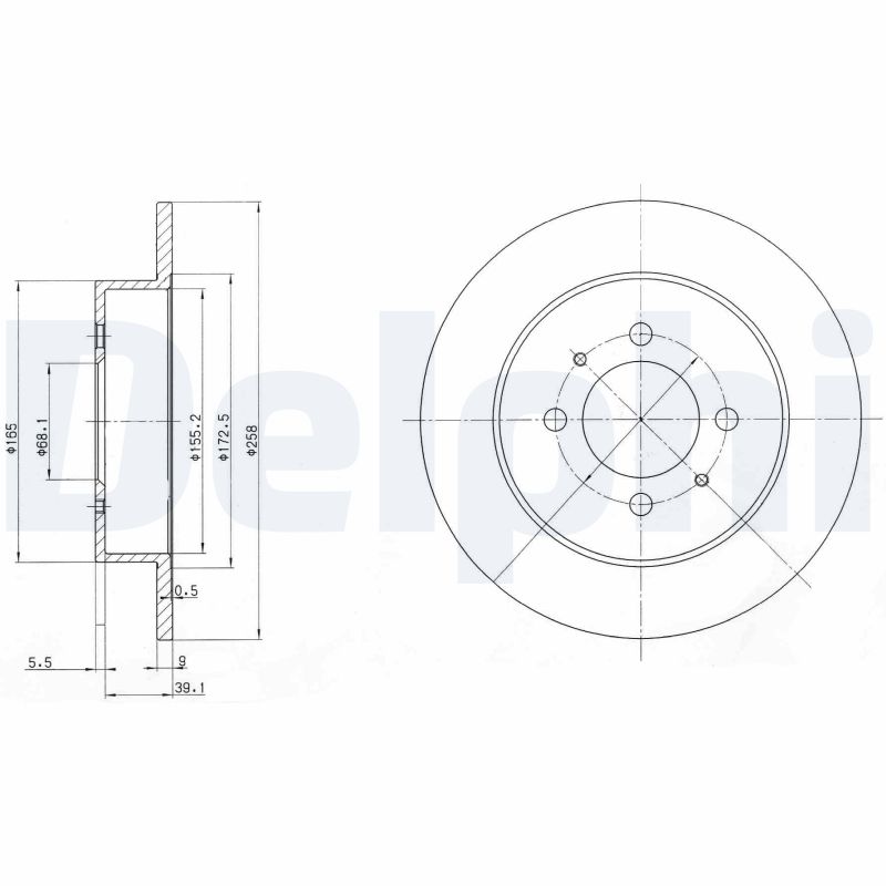 Brake Disc - BG3125 DELPHI
