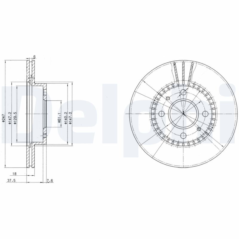 Discofreno - BG3134 DELPHI