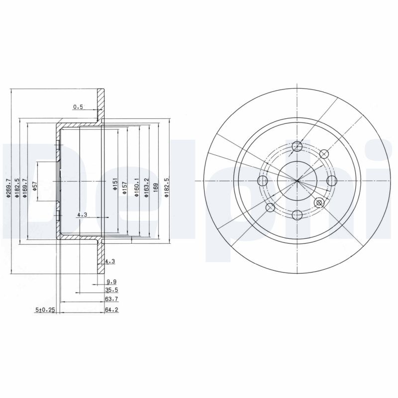 Brake Disc - BG3141 DELPHI