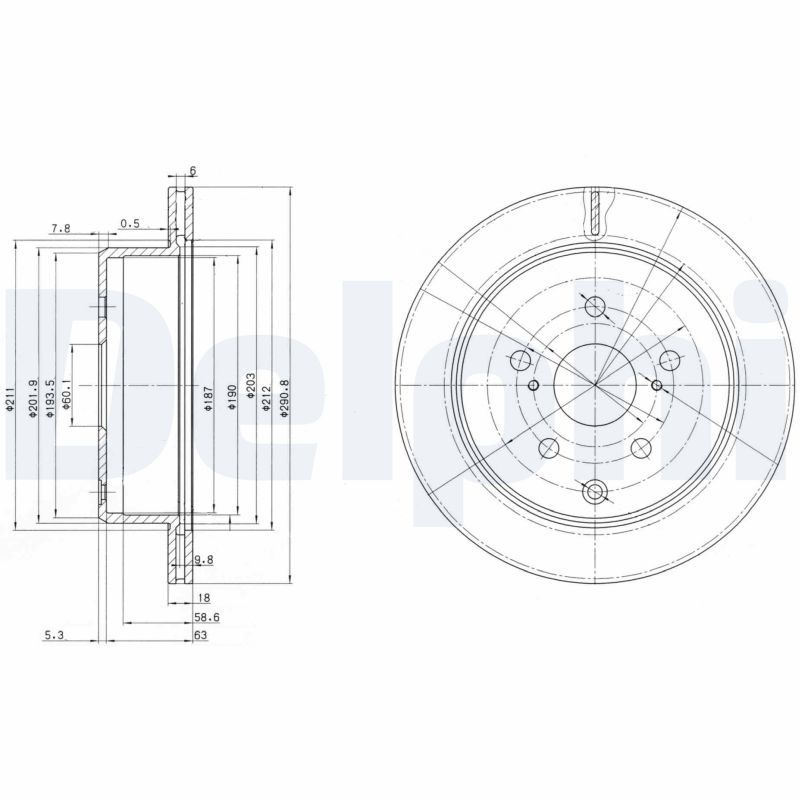 Brake Disc - BG3166 DELPHI