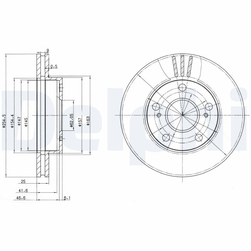 Brake Disc - BG3172 DELPHI