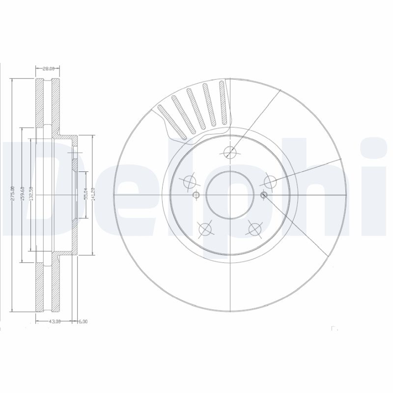 Brake Disc - BG3189 DELPHI