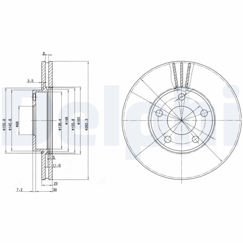 Brake Disc - BG3199 DELPHI