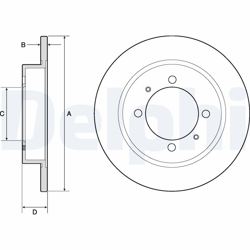 Brake Disc - BG3203 DELPHI