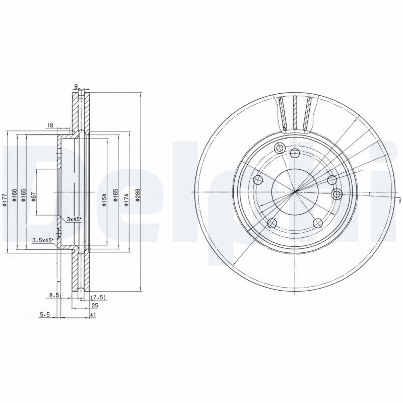 Discofreno - BG3240C DELPHI