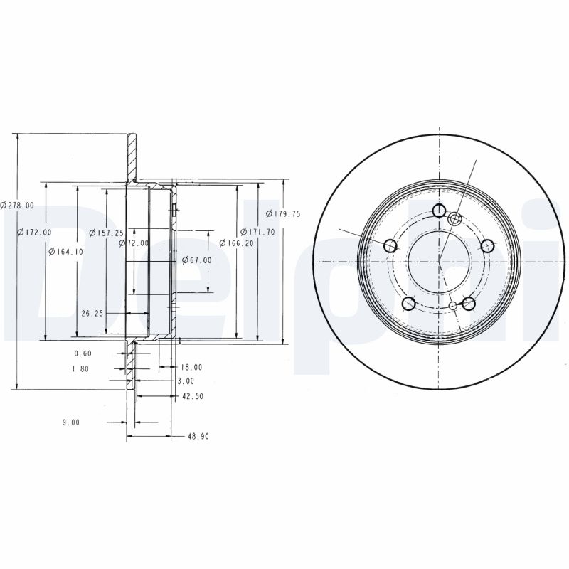 Brake Disc - BG3326C DELPHI