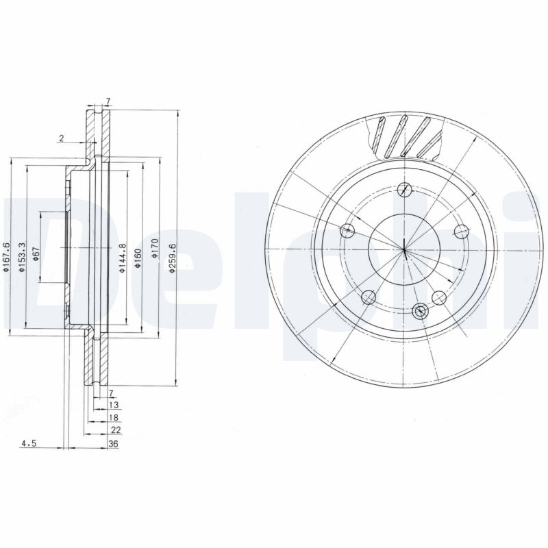 Discofreno - BG3395 DELPHI