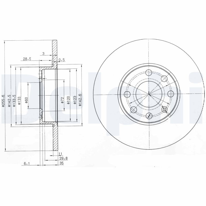 Brake Disc - BG3402 DELPHI