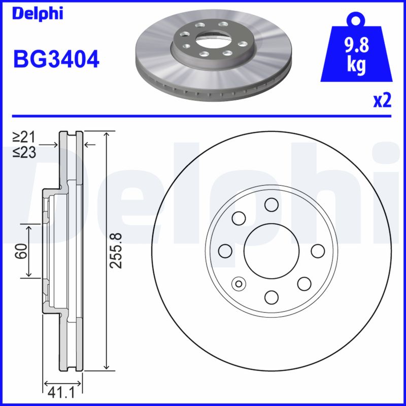 Discofreno - BG3404 DELPHI